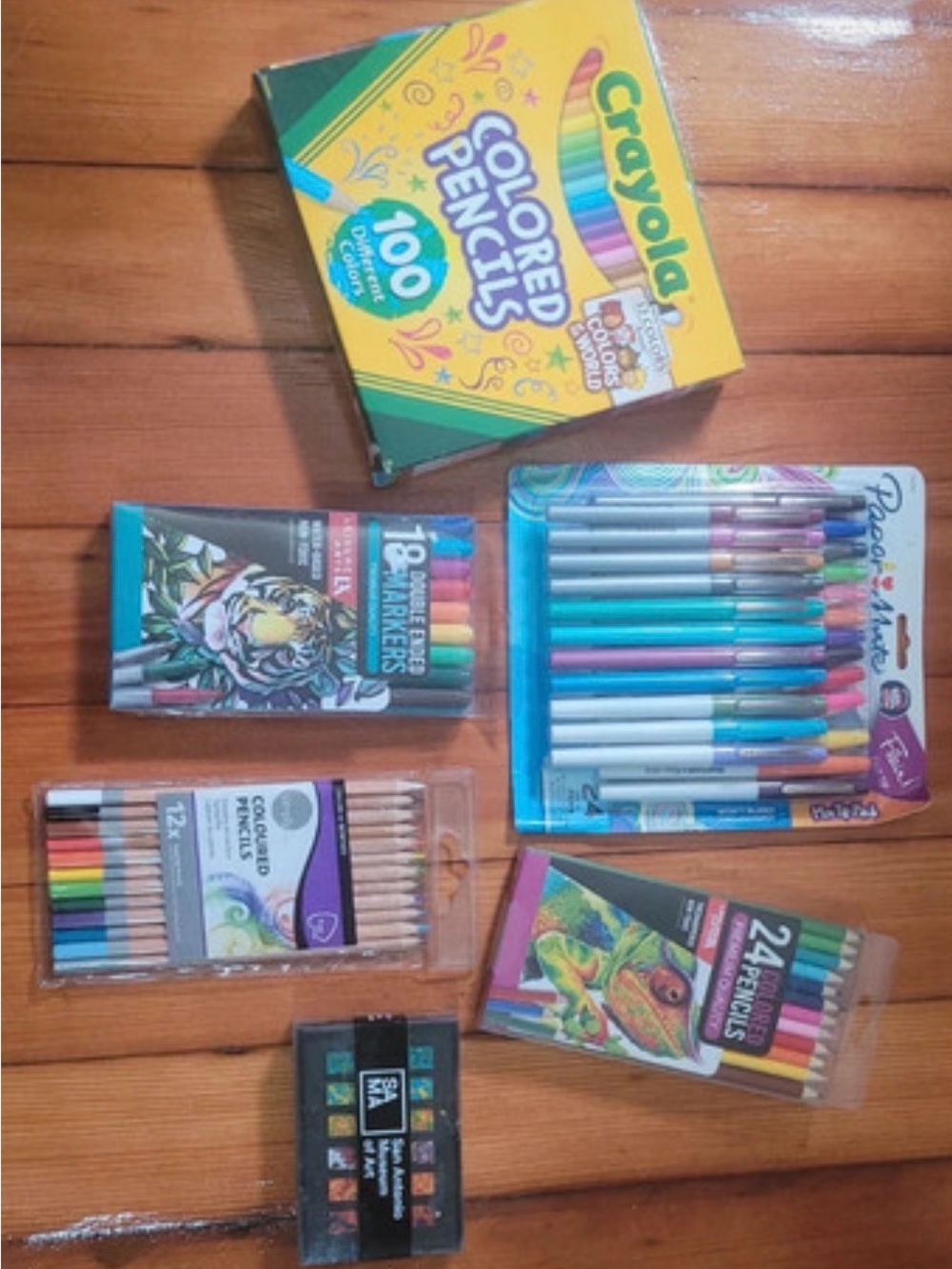 Crayola Art Bundle with Yellow Packaging and Multicolor Supplies